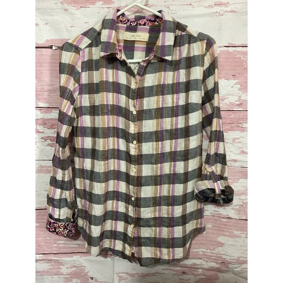 Isabella Sinclair Lace Back Top Size Medium - Picture 9 of 9